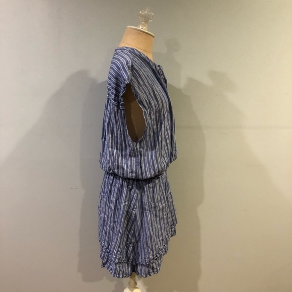 Rails Blue and White Striped Short-sleeve Dress - Picture 6 of 6